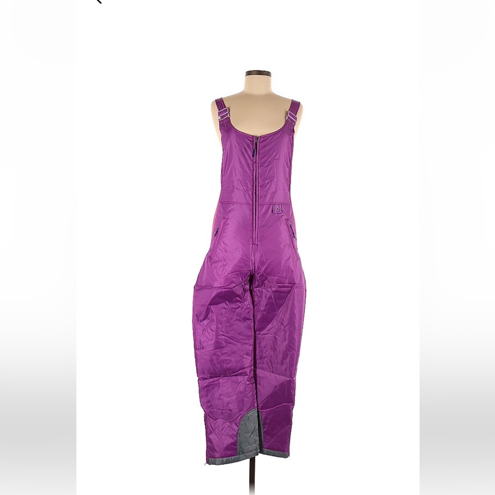 Girls medium purple ski bib